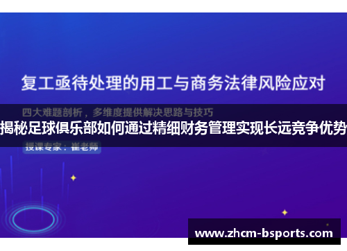揭秘足球俱乐部如何通过精细财务管理实现长远竞争优势 揭秘足球俱乐部如何通过精细财务管理实现长远竞争优势